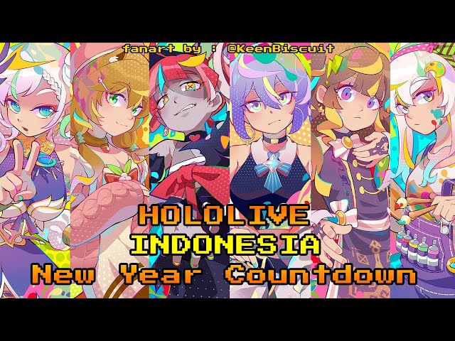 【hololiveID】NEW YEAR COUNTDOWN WITH HOLOLIVE INDONESIA !!!【New Year Countdown】のサムネイル