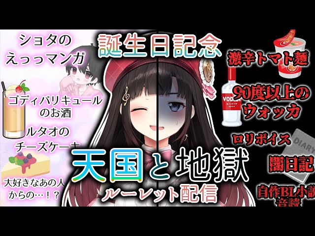 誕生日記念！天国と地獄ルーレット配信【鈴鹿詩子/にじさんじ】のサムネイル