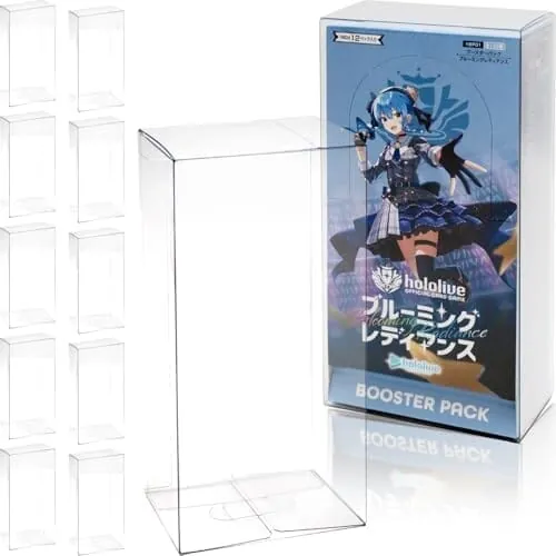 EYESRAIL 【コレクター開発ｘ国内製造】 Boxx Guardian ホロライブ カード hOCG用 TCG BOXローダー ハード UVカット コレクション 透明 保護 保管ケース (ブースター12パックBOX, 【10個】)
