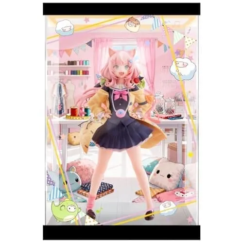 にじさんじ ヤンナリ 1/7 専用 アクリルケース LED コレクション ショーケース (上下+背景照明)