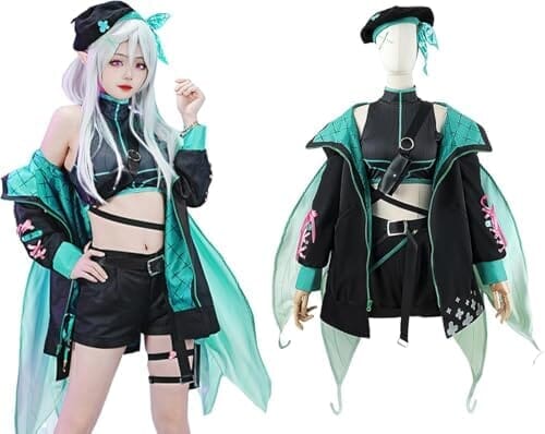 [ワイジェヤ] にじさんじ ぽむれいんぱふ コスプレ VTuber ハロウィン ミリタリーコスプレ衣装(ウィッグ 靴 別売り、追加自由)