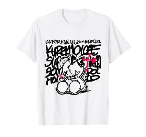 【クレイジー・オリー】SUPER KAWAII ZOMBIE IDOL 白 Tシャツ