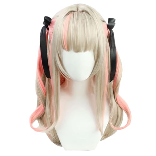 [milky time] VTuber ホロライブ にじさんじ コスプレ ハロウィン ウィッグ かつら (魔界ノりりむ,ロング)