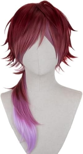 TTYAO REII ローレン·イロアス Lauren Iroas ウィッグ かつら コスプレウィッグ 髪 コスプレ用小物 コスチューム小物 変装用 cosplay ハロウィン クリスマス 仮装 イベント 文化祭 祭り 耐熱 wig ネット付き