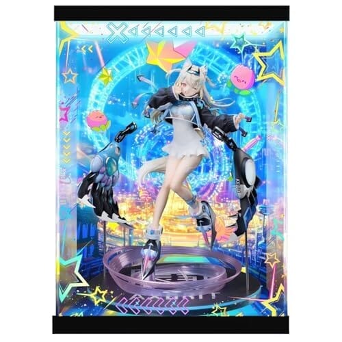 専用 フィギュアケース ホロライブ English -Advent- フワワ・アビスガード 「AXGRIT」Ver. 豪華版 1/7スケール (上下照明)