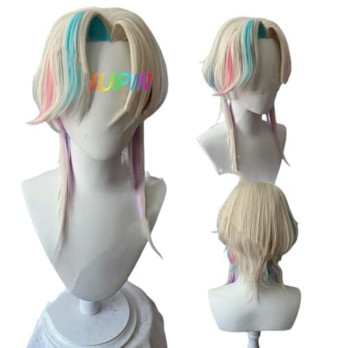 VTuber holostars UPROAR!! 羽継烏有コスプレウィッグ ネット付き 耐熱 ウィッグ かつら wig ハロウィン コスチューム