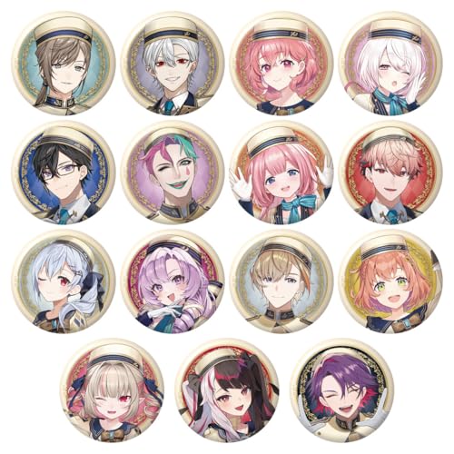 バンダイ(BANDAI) にじさんじ 缶バッジビスケット ビスケット 食玩 【BOX販売/12個セット】