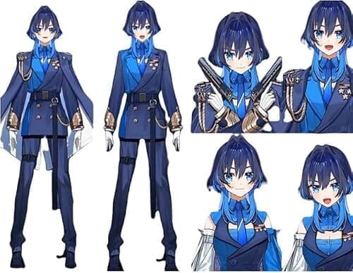 [ワイジェヤ] 超原版#「ウィッグ、靴追加可 」VTuber にじさんじ オーロ・クロニー Ouro Kronii 新衣装コスプレ衣装