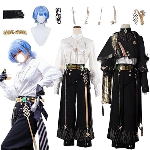 ｢Lemon COS｣ 星街すいせい コスプレ衣装 すいちゃん コスプレ 衣装 星街 すいせい アクセサリー付き 「ウィッグ追加可能」 ハイクオリティ コスチューム イベント 撮影 ハロウィン (タイプ２＋ウィッグ, Ｓ)